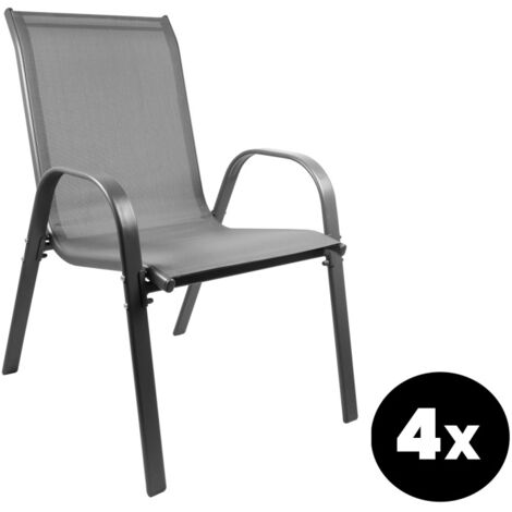Aga 4x Silla de jardín MR4400GY-4 Gris
