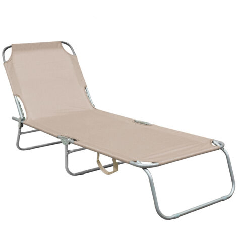 Aga tumbona de jardín reclinable Beige (1/5)