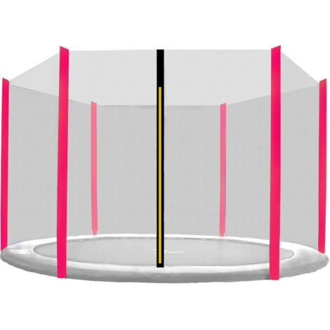 Aga Red de protección 305 cm para 6 postes Red negra / Rosa