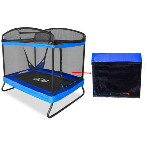 Aga Red de protección para trampolín rectangular 122x183 cm Azul (1/3)