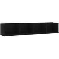 Linder Exclusiv Estante de Pared 79x15x16 cm Negro