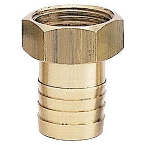 Raccord laiton écrou libre, diamètre 20/27 mm, pour tuyau diamètre intérieur 19 mm - ANQUIER