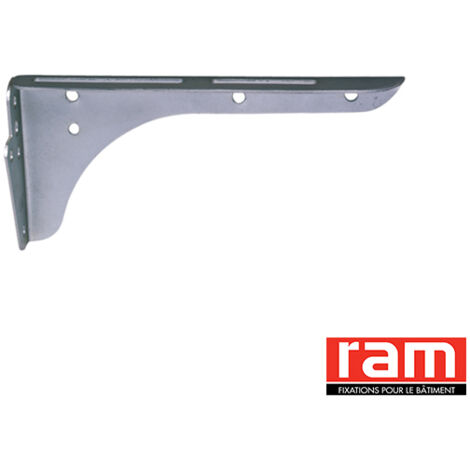 Kit de 2 consoles de lavabo en acier zingué - Longueur 320 mm - Ram