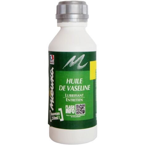 Huile de vaseline 250ml – Lubrifiant pour moteurs et machines – Protège les surfaces métalliques contre l'usure – Mieuxa