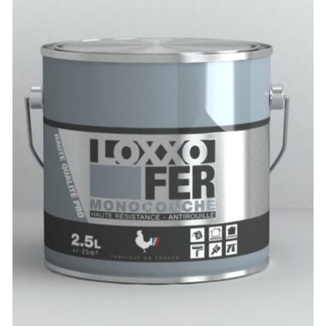 Peinture Loxxo Fer Glycéro 0.5L gris anthracite – Antirouille haute résistance – Application pinceau, rouleau, airless – Séchage rapide 4h (1/2)