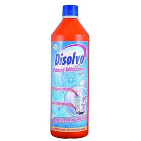 Déboucheur chimique puissant 1L – Dissout les obstructions – Compatible avec canalisations en plastique – Parfum agréable