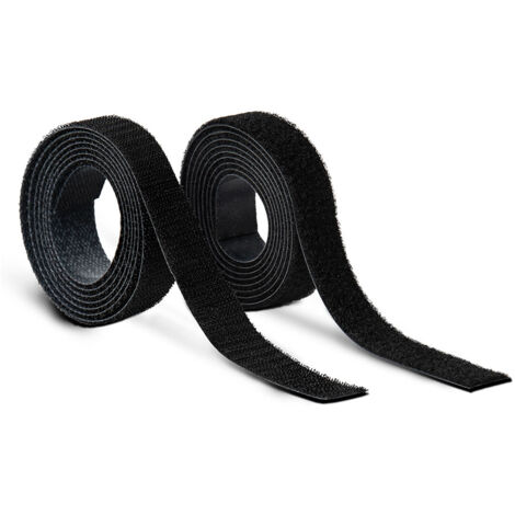Rouleau de fixation auto-agrippante thermoadhésive 20 mm x 1,5 m Noir 2145-3 INOFIX (1/2)