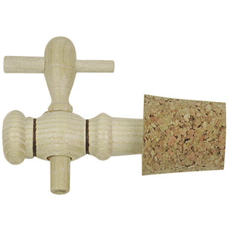 Robinet vinaigrier avec bonde en acier inoxydable – Diamètre 4 cm – Écoulement précis pour vinaigres faits maison – Bouchonnerie Jocondienne