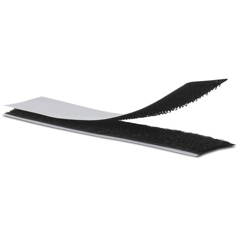Bandes adhésives de fermeture auto-agrippantes 2x10cm Noir 2143-3 INOFIX (1/2)