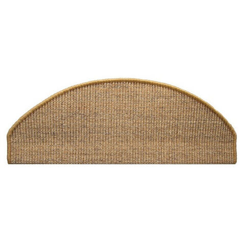 Tapis d'escalier en sisal naturel – Antidérapant et écologique – 50 cm de large – Haute valeur décorative – Vica (1/2)
