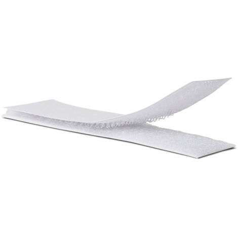 Bandes adhésives de fermeture auto-agrippantes 2x10cm blanc 2143-2 INOFIX (1/2)
