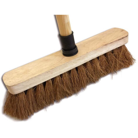 Nespoli – Balai coco intérieur – Fibres en coco pour surfaces lisses – Douille en polypropylène 24mm – Semelle en bois durable (1/3)