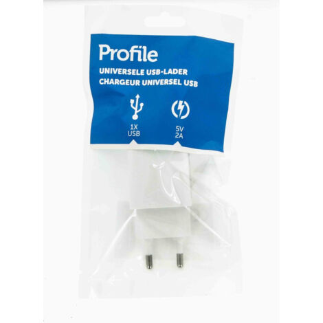 CHARGEUR USB-A 5V 2A BL PROFILE 401800010 (1/2)