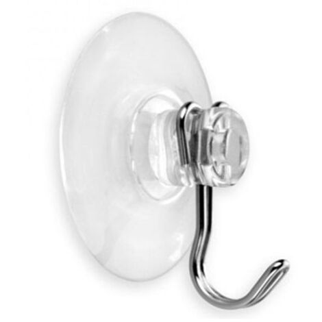 Blister de 2 ventouses 45mm avec crochet chromé 1218-1 inofix (1/2)