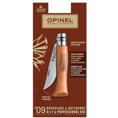 Couteau OPINEL acier carbone - talla 10 cm