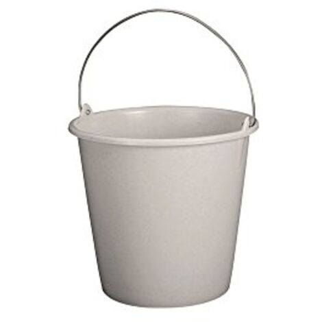 SEAU 8 L GRIS MOUCHETÉ ALUMINIUM ET PLASTIQUE S8 GRIS