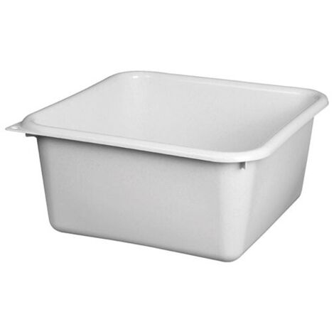 Cuvette carrée 38cm 15l – Aluminium et plastique – Gris moucheté – Pour espaces domestiques – Design moderne et esthétique