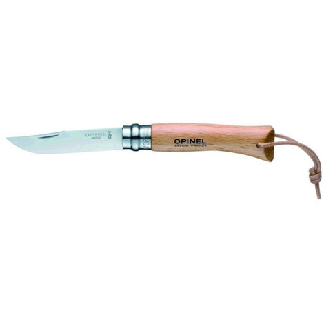 Opinel - Couteau Baroudeur N°07 lame 8 cm avec lien en cuir