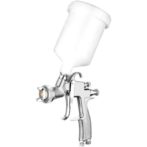 Pistola Pulverizadora Neumática 3.5B 100ml, Boquilla 0.8mm, Alimentación por Gravedad, TOLSEN
