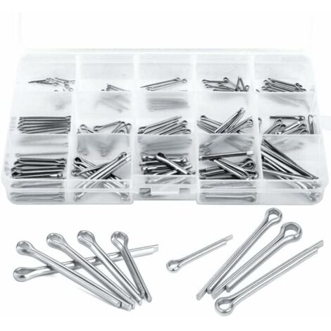 150-teiliges Splintstift-Sortiment aus 304 Edelstahl, Sicherungsstift-Sortiment für kleine Reparaturmechaniker, 15 verschiedene Größen (1/5)