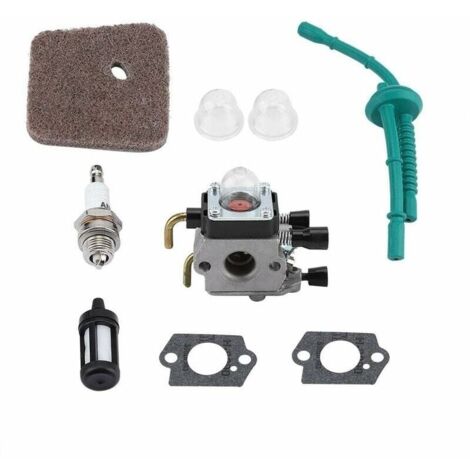 Vergasersatz für STIHL FS55 FS55R FS55RC FS38 KM55 HL45 KM55R Luftfilter-Kraftstoffleitungssatz Zündkerzensatz (1/5)