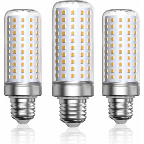 LED-Glühbirne E27, Warmweiß 3000 K, 1800 lm, entspricht 200 W Halogenlampe, LED-Mas-Glühbirnen E27 für Wohnzimmer, Kronleuchter, Veranda (nicht dimmbar, 3er-Pack)