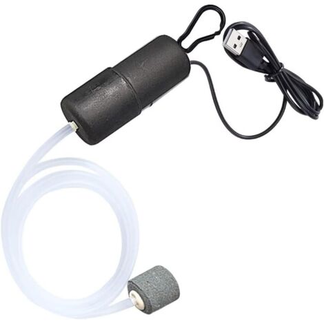 Aquarium-Luftpumpe, Mini-USB-Bubbler, Aquarium-Sauerstoffpumpe für Aquarien mit Bubble Stone (1/5)