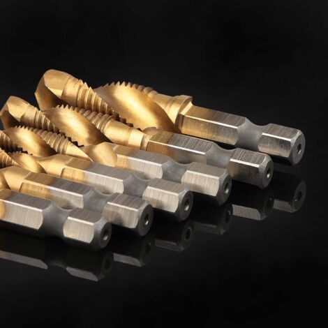 Kombinationsbohrer Und Gewindebohrer M5 X 0,8 – 6,35 Mm Sechskantschaft, M35 Kobalt-HSS, Für Aluminium, Stahl, Edelstahl