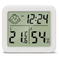 LCD-Heimthermometer-Hygrometer, digitales Temperatur- und Feuchtigkeitsmessgerät für den Innenbereich, für Wohnzimmer, Lager, Babyzimmer, Umkleideraum