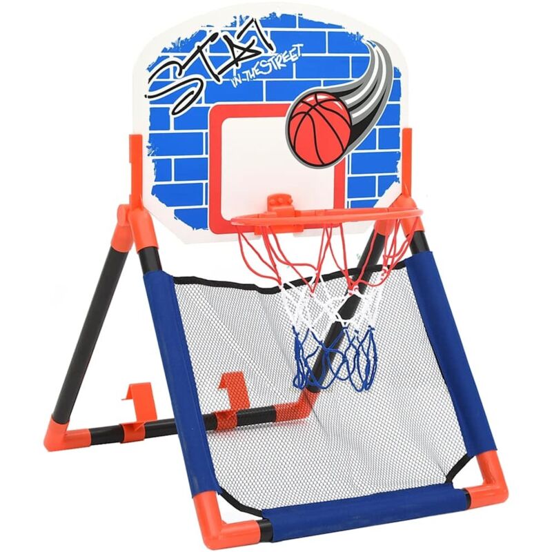 Lot De 2 Filets De Basket En Polyester Résistant – Usage Extérieur, Couleurs Rouge/blanc/bleu, Compatible Avec Tous Les Paniers Standards