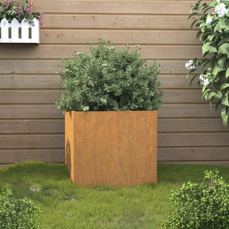 Jardinière - Argent - Acier galvanisé - 160 x 40 x 77 cm - Résistante aux intempéries