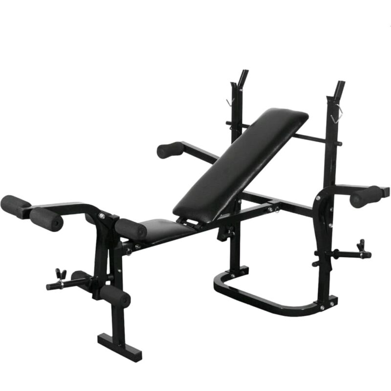 JX FITNESS Banc De Musculation Pliable – Inclinable, Déclinable, Pour Abdos Et Haltères, Charge 300 Lb, Noir