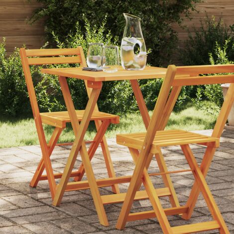 Table de jardin pliante Carrée 60x60x72 cm Bois massif Acacia vidaXL (1/5)