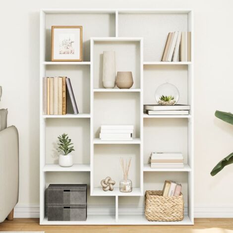 Bibliothèque blanc 102x29x143 cm bois d'ingénierie vidaXL (1/6)