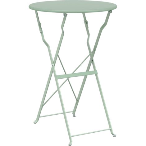 Table bistrot Vert menthe clair Ø50x71 cm vidaXL (1/5)