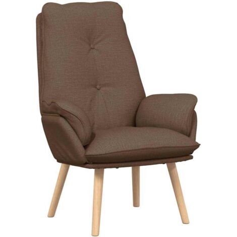 Fauteuil relaxant Marron 69 x 74 x 93 cm tissu vidaXL
