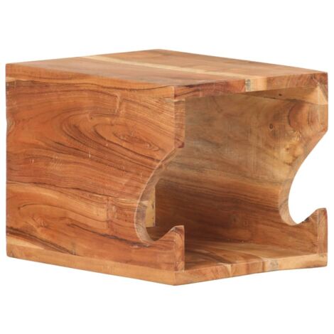 Vidaxl – Support mural pour 1 vélo – Bois d'acacia massif – Dimensions 35x25x25 cm – Convient aux vélos à barre transversale droite