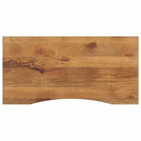 Dessus de bureau avec courbe 110x50x2,5 cm manguier massif brut vidaXL (1/5)