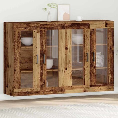Armoires Murailles 2 pcs Bois ancien 69,5 x 34 x 90 cm vidaXL (1/5)