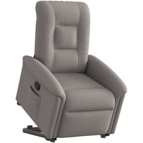 Fauteuil inclinable taupe tissu vidaXL (1/5)