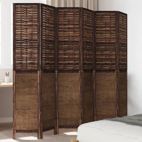 Cloison De Séparation 6 Panneaux VidaXL Blanc 300x180cm - Paravent Intimité Chambre Salon