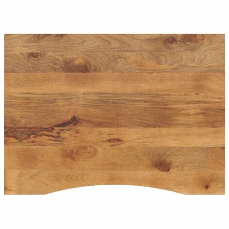 Dessus de bureau avec courbe 100x80x2,5 cm manguier massif brut vidaXL (1/5)
