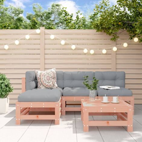 Salon de jardin 5 pcs bois massif douglas vidaXL (1/5)
