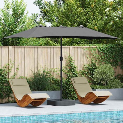 Parasol de jardin Anthracite 385 x 209 x 244 cm tissu vidaXL (1/5)
