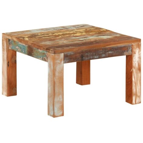 Table basse 55x55x35 cm Bois de récupération massif vidaXL