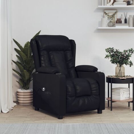Fauteuil inclinable électrique Noir Similicuir vidaXL (1/5)