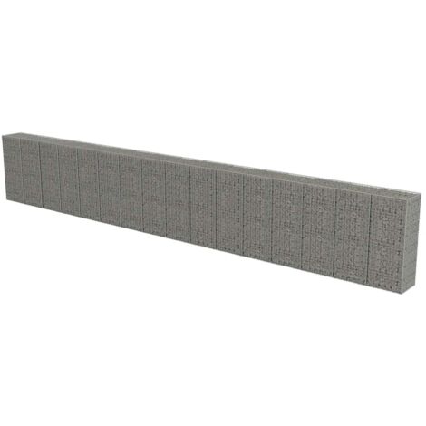 Mur à gabion avec couvercles Acier galvanisé 900 x 50 x 150 cm vidaXL