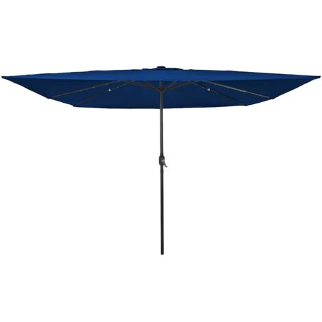 Parasol de jardin Bleu et Noir 295 x 295 x 245 cm vidaXL (1/5)
