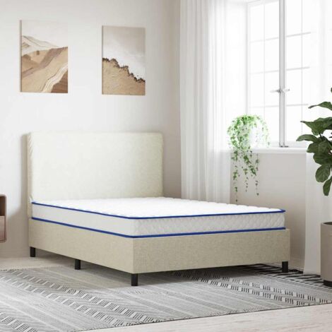Matelas en mousse à mémoire de forme blanc 140x190x17 cm doux vidaXL (1/5)