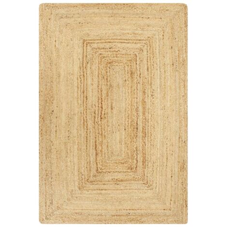 Vidaxl – Tapis shaggy fait à la main en jute et coton 160x230 cm – Texture douce et durable – Parfait pour salon et chambre